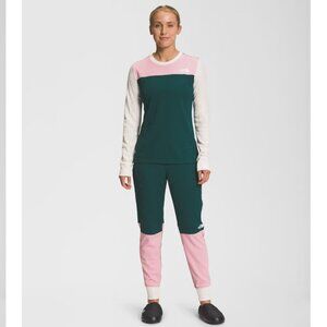 Women's North Face Thermal Baselayer Set – S – Pink, Green, White Pants/Top